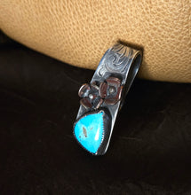 Load image into Gallery viewer, Handmade Purse Key Finder | The Ultimate Handbag Accessory - Flowers &amp; Turquoise