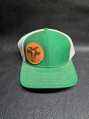 Leather Patch Hats - Cow Picture