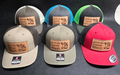 Leather Patch Hats - 