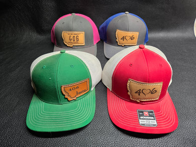 Leather Patch Hats - 