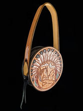 Load image into Gallery viewer, &quot;The Headdress&quot; Leather Purse
